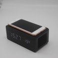 thumbnail image 4 of Reloj Despertador De Carga Inalámbrica Reloj Despertador Con Altavoz Bluetooth De Madera Scienceny EL014330-01, 4 of 5