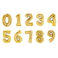 thumbnail image 2 of Efavormart 40" Shiny Metallic Gold Mylar Foil Helium/Air Number and Letter Balloons, 2 of 8
