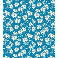 thumbnail image 3 of Floral Duvet Cover Set, Illustration of Blooming Lily Flowers in Continuous Pattern, Decorative 3 Piece Bedding Set with 2 Pillow Shams, Calking Size, Sea Blue Eggshell, by Ambesonne, 3 of 3
