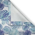 thumbnail image 4 of Ambesonne Nature Valance Pack of 2, Leaves in Shades of Blue, 54"X12", White and Multicolor, 4 of 5