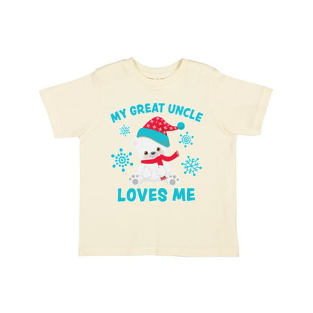 

Inktastic Polar Bear My Great Uncle Loves Me in Santa Hat Gift Toddler Boy or Toddler Girl T-Shirt
