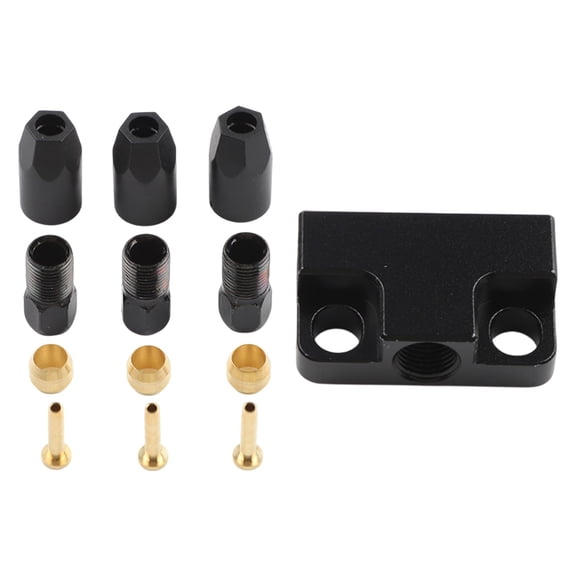 Bike Hydraulic Brake Cable Tee To 2 Adapter Modified Connector Distribution Valve Brake Cable Adapter Parts