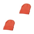 thumbnail image 4 of Guardurnaity Gorros Gorros Sombrero de punto Moda Protección para la cabeza Skullies Sombreros Cubierta Disfraces Accesorios Regalos Invierno naranja 2piezas, 4 of 6