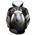thumbnail image 3 of Sudadera con capucha de oveja con estampado 3D para hombre, sudadera con capucha con estampado de animales de cabra novedosa, sudaderas casuales de hip hop, sudaderas geniales de manga larga, 3 of 5