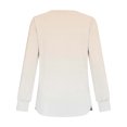 thumbnail image 5 of Josdec Women's Gradient Ombre Long Sleeve Pullover Top, Notch Henley V-Neck Loose Lightweight Casual Daily Fashion T Shirts S-3XL, 5 of 7