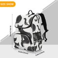 thumbnail image 4 of Black Cats in White Backpack Big Laptop Backpack Casual Daypack Quilted Large Capacity Large Bookbags, 4 of 7