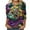 Multicolor#419, variant on YOIAVAIOY Girl Mardi Gras T Shirt 3/4 Sleeve Bling Glitter Carnival Outfits Trendy Spring Sequin Print Crewneck Tunic Tops Multicolor XXXL