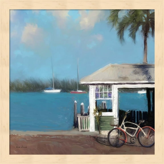 Pier One by Rick Novak, Framed Wall Art, 13.25W x 13.25H
