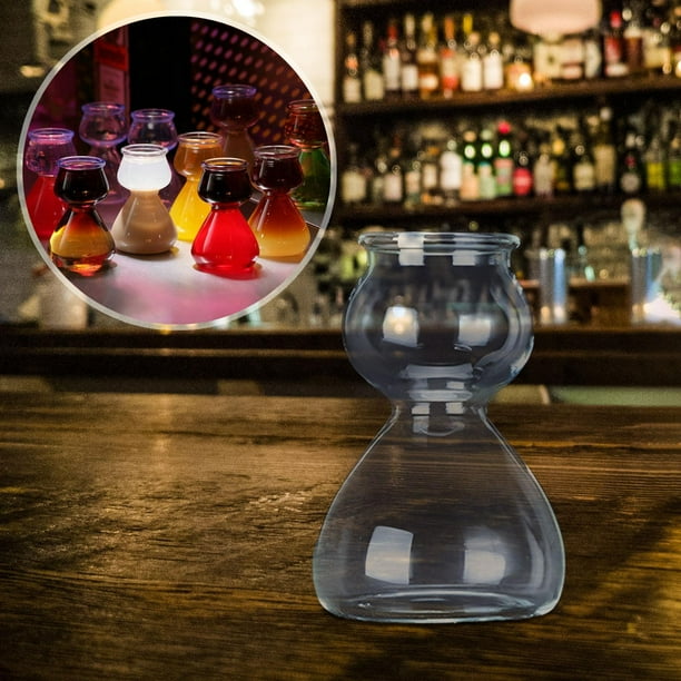 Vasos de chupito de doble capa de burbuja Hugo Copa de martini Copa de cóctel Artículos de bar