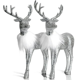 Holiday Living 5-ft LED Sparkle Frozen Fractals Buck Yard Decoration in the  Outdoor Christmas Decorations department at