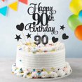 thumbnail image 5 of 90th Birthday Cake Toppers, 90th Birthday Candles Numeral Candles and Glitter Cake Decorations Toppers Set for Party Supplies (Black), 5 of 7