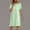B191 Green womens summer dresses clearance under $5, variant on Cagogo Womens Summer Plus Size Long Maxi T Shirt Sundresses Under $5 Short Sleeve Chest Pocket Flowy A-line Tunic Wedding Guest Dresses Round Neck Cute White Shirt Dresses