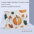 thumbnail image 3 of Yayeee Toggle Light Switch Wall Plate 2-Gang 4.56"x4.48" Decorative Outlet Cover, Pumpkins Pattern, 3 of 7