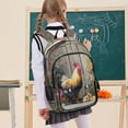 thumbnail image 7 of Backpack 12.9 *5.1 * 17.7 Inches Outing Backpack, Shopping Backpack, Travel Backpack Colorful Big Rooster, 7 of 7
