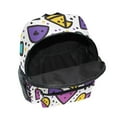 thumbnail image 6 of FORMRS School Backpack with Front Zippered Pocket 12" Student Travel Daypack, Purple Retro Pattern, 6 of 6