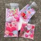 thumbnail image 4 of 100 bolsas de regalo autoadhesivas OPP rosadas en forma de corazón románticas for bodas, fiestas y días festivos, 4 of 5