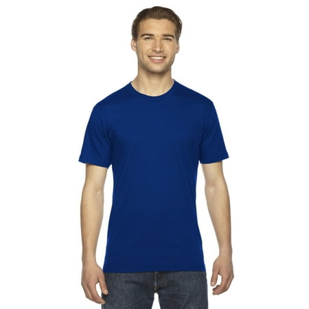 American Apparel Unisex Fine Jersey Short-Sleeve T-Shirt (2001) -LAPIS (Best Green Basketball Jersey)