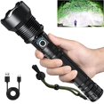 thumbnail image 2 of Rechargeable Flashlights 250,000 Lumens, Super Bright LED Flashlight High Lumens with USB Cable, 5 Modes Waterproof Flashlight Powerful Flash Light for Camping Hiking, 2 of 4