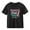 Black, variant on Juslio Boys Letter Pattern Shirts Crew Neck Casual Short, Sleeved Tops Comfortable Breathable T Shirts Sizes 2-18