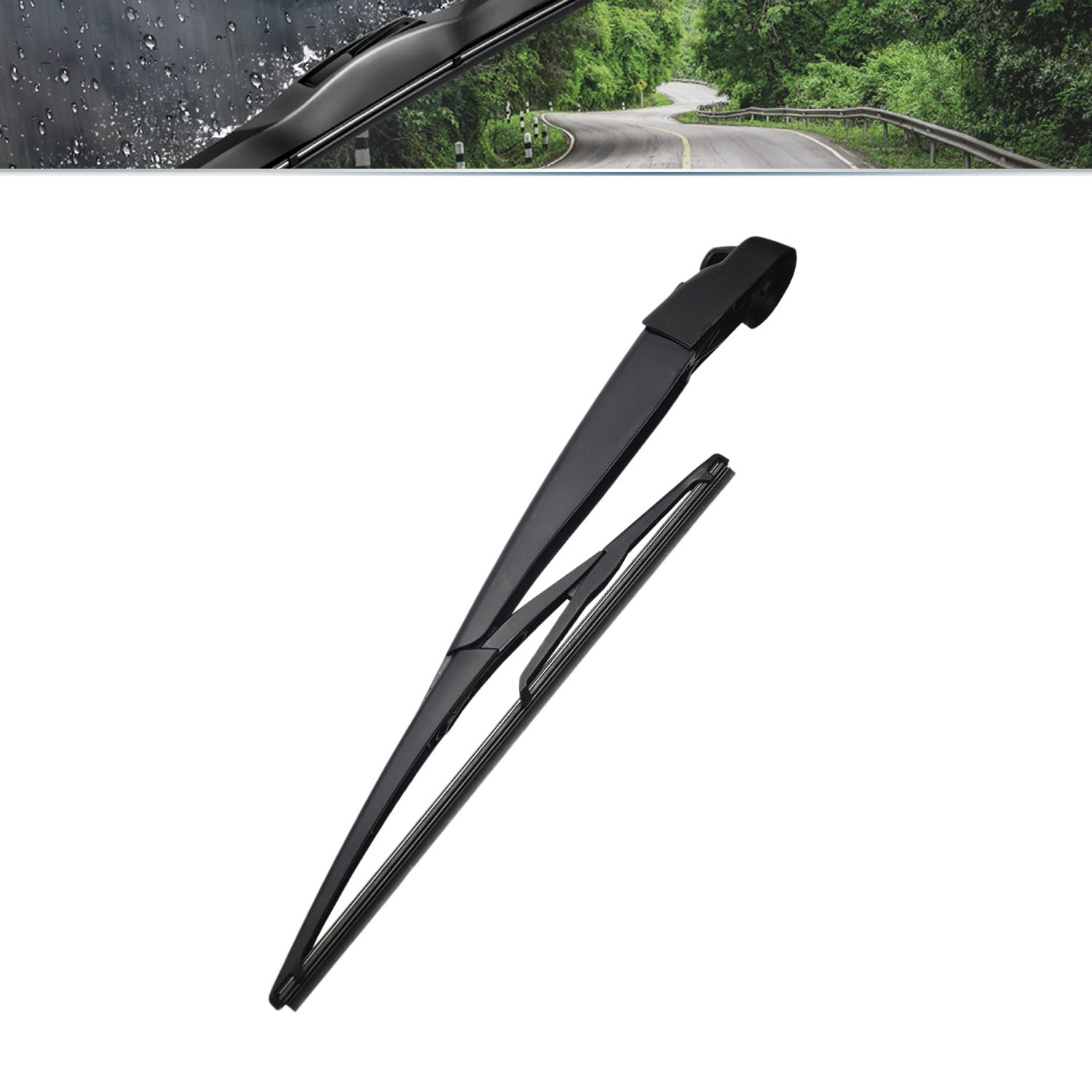 SOCOOL Windshield Wipers Replacement for Jeep Wrangler JK 2018 Front Rear Wiper Blades and Rear Windshield Wiper Arm, 14"+14"+12"+12.4" (Pack of 4), Y24Z2G7B