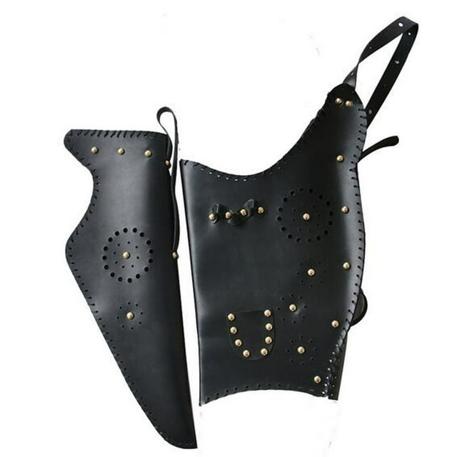 Flecha de la Carcaj de flecha con soporte de bolsa de de material cuero negro para tiro con recurvo