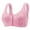 Hot Pink, variant on HomeGardon Sports Bras for Women,Minimizer Bras for Women Full Coverage,Women's Printing Thin Style Ventilate Large Size Bra without Steel Rim,L-XXXXXL
