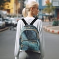 thumbnail image 7 of FORMRS Mini Backpack Purse for Women Quilted Travel Daypack Casual Shoulder Bag, Black Marble, 7 of 7
