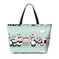 thumbnail image 2 of Balery Cute Panda Beach Travel Bag - Water-Resistant, Large Capacity Lightweight Tote with 7 Pockets for Women and Men - Perfect for Beach, Pool, Gym, and Travel, 2 of 7