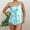 002 Green, variant on Womens High Waisted Swimsuits Floral Print Tankini with Boy Shorts Plus Size Tummy Control Vintage Bathing Suit