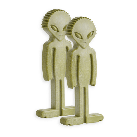 Bullibone Large Alien Bone - Dog Chew Toy for Large Dogs With Easy Hold Grips - 2 Pack