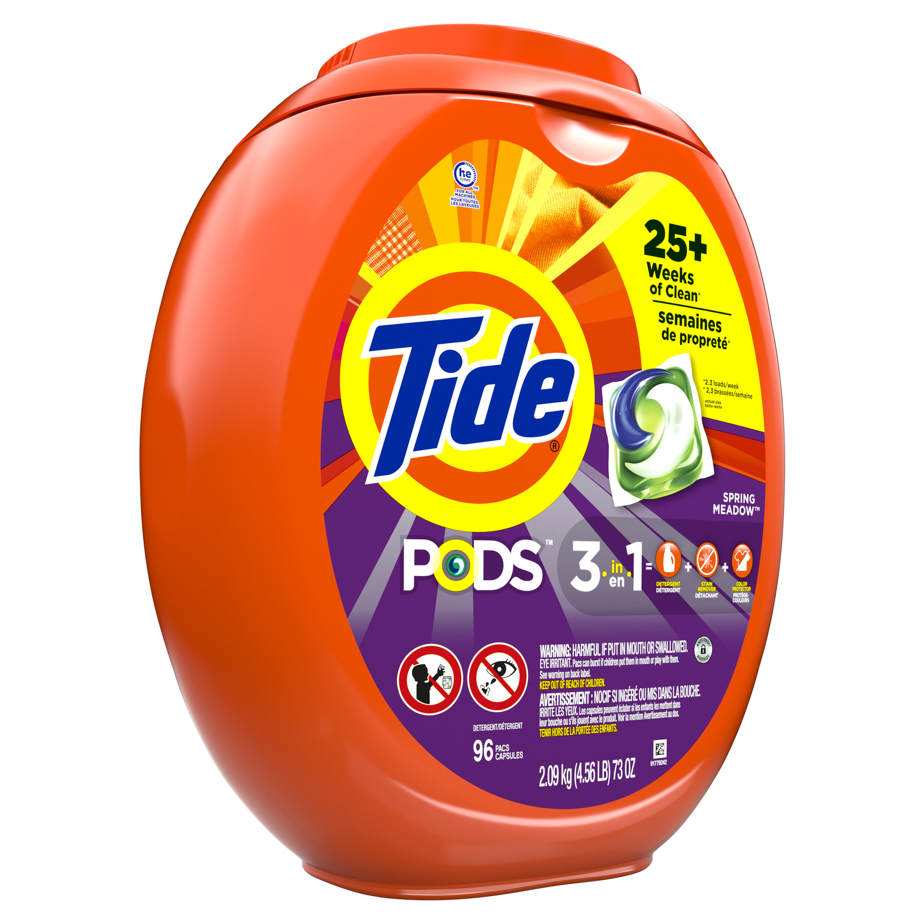 Tide Pods Spring Meadow 96 Ct, Laundry Detergent Pacs - image 5 of 13