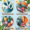 thumbnail image 3 of Bunny Design Easter Banner Colorful Eggs Happy Easter Display Floral Cross Spring Flowers Easter Party Backdrop for Easter Party Church Event Spring Celebration, 3 of 5