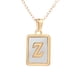 thumbnail image 2 of Collar para mujer, joyería para mujer, collar de acero inoxidable con letras para mujer, oro, titanio 26, collar con colgante inglés., 2 of 4