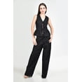 thumbnail image 4 of Conjunto bordado corte peplum Roman Fashion /Juvenil, 06597 (Negro) negro G, 4 of 5