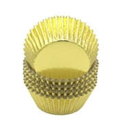 Mombake Standard Foil Gold Cupcake Liners Muffin Baking Cups for Party and More, 100-Count