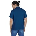 thumbnail image 5 of Atasi Short Kurta Mandarin Collar Tee Solid Short Sleeve Henley Shirt With Pocket, 5 of 7