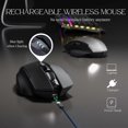 thumbnail image 4 of Wireless Mouse,Rechargeable Mouse Wireless 2.4G USB(Battery Level Visible) Ergonomic Computer Mouse,3 Levels DPI,Silent Wireless Mice for Laptop PC Co, 4 of 4