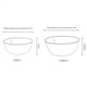thumbnail image 4 of de Acero Inoxidable de 4 Piezas TazóN para Mezclar con Escala Tazones para Huevos de Mezcla Profunda Cuenco de Cocina Antideslizante para Hornear Ensaladas, 4 of 5