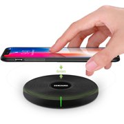 Zendure Zendure Q3 Wireless Charger, Anti-Slip Compact Cordless Charger (Soft LED Light), Fast Charge 7.5W for iPhone X/ 8 Plus, 10W for Samsung Galaxy S9/S9 Plus and 5W for Qi-Enabled Phones (No AC