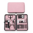 thumbnail image 1 of Juego de manicura Kit profesional de cortaúñas Herramientas para el cuidado de la pedicura - Kit de aseo para mujeres de acero inoxidable 18 piezas para viajes o hogar Rosa, 1 of 5