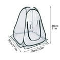 thumbnail image 4 of Portable Foldable Portable Mini Home Garden Greenhouse Succulent Flower Warm Cover Windproof Rainproof Greenhouse, 4 of 8