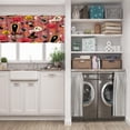 thumbnail image 5 of LALILO Kitchen Curtain Valance Trick Treat Halloween Symbols Rod Pocket Window Curtain 52"x 18" Set of 2, 5 of 5