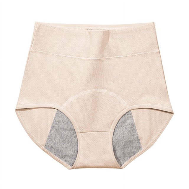 Pantalones fisiológicos para el período menstrual de las mujeres, antifugas laterales, entrepierna de algodón puro, antibacterianos, seguros, sanitarios, transpirables, cintura alta, ropa interior