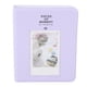thumbnail image 1 of Álbum de fotos portátil de 64 bolsillos, de 3 pulgadas, de cuero sintético, con carpeta para tarjetas, para mini álbumes de 12, 11 y 9 pulgadas, morado, 1 of 14