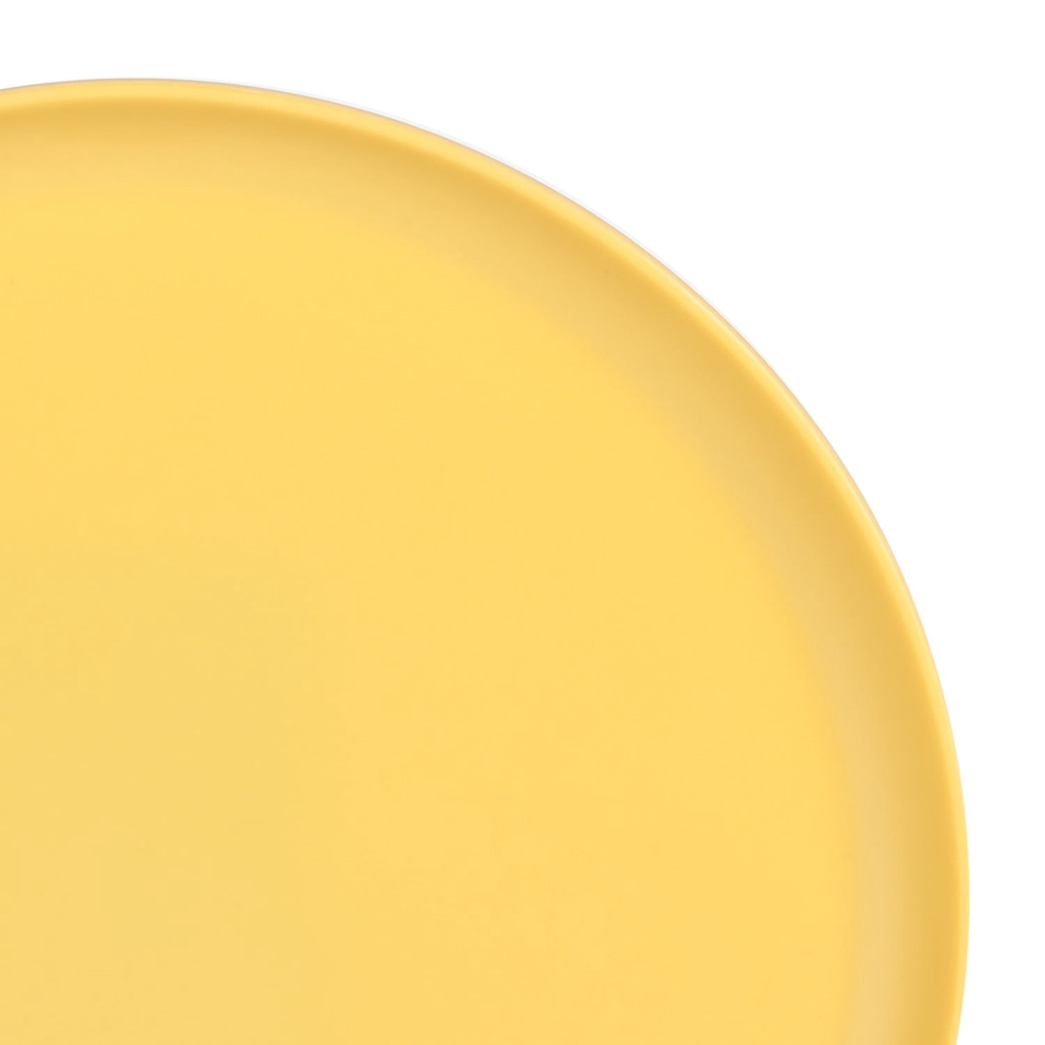Gibson Home Crest 12 Piece Stackable Matte Melamine Dinnerware Set - Yellow Gold