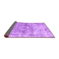 thumbnail image 2 of Ahgly Company Indoor Round Abstract Purple Contemporary Area Rugs, 3' Round, 2 of 4