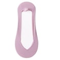 thumbnail image 2 of Lumtrix 5 Pairs No Show Socks Womens for Flats Loafers,No See Footies Ribbed Non Slip Liner Thin Ribbed Sock Purple One Size, 2 of 3