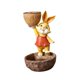 thumbnail image 2 of Divertida estatua de conejo, , decoraciones, manualidades, escultura, bonsái, , estatuilla, escultura de Animal para decoración de patio, Naranja Sunnimix Macetas de bonsái, 2 of 8