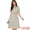 Light Blue, variant on Peter Pan Collar Tie Neck Elegant Floral Dress with Belt S Black