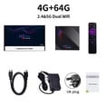 thumbnail image 1 of Receptor de televisión Quad Core TV Box 4k para Android 10.0 USB2.0 Media Player Set Top Box UK Plug 4G / 64G Inevent EL000148-11B, 1 of 4